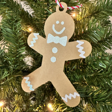 Gingerbread Boy Paper Ornament