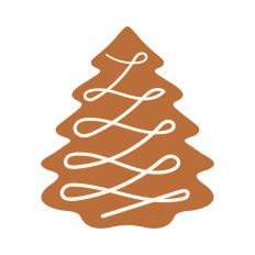 Gingerbread Tree Cookie