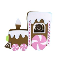 Gingerbread Train Box Card