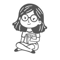 Girl with book
