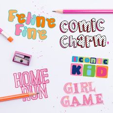 Girls Just Want to Have Fun Color Font Bundle