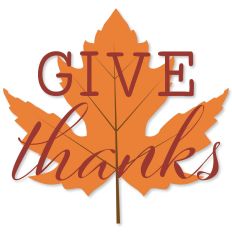 Give Thanks Leaf