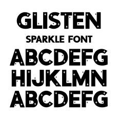 BFC Glisten Sparkle Bold Display Star Font