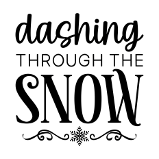 dashing through the snow