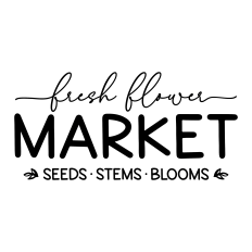 fresh flower market - seeds stems and blooms