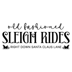 old fashioned sleigh rides