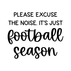 please excuse the noise it's football season