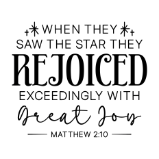 when they saw the star they rejoiced
