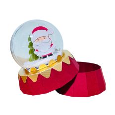 Box globe Christmas Santa Claus 