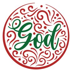 God Round Christmas SVG Quote