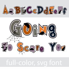 Going To Scare You Color Font