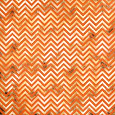 Orange and Gold Foiled Chevron Background Pattern