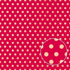 Red and Gold Glitter Polkadot Background Pattern