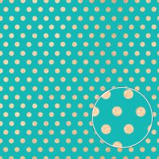 Teal and Gold Glitter Polkadot Background Pattern
