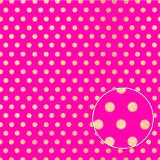 Pink and Gold Glitter Polkadot Background Pattern