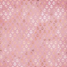 Lilac and Gold Foil Anchor Background
