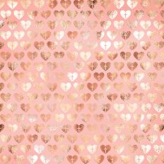 Blush and Gold Foil Heart Cross Background