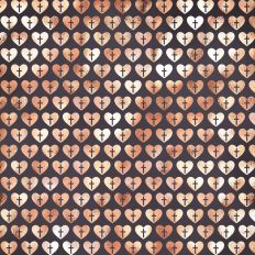 Charcoal and Gold Foil Heart Cross Background
