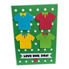 Love you, Dad!  Golf Shirt Card - 5 x 7 folded card 