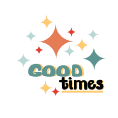 Retro Good Times Word Art