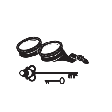 Steampunk Googles and Keys SVG
