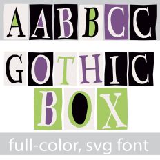 Gothic Box Color Font
