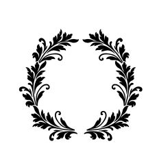 Victorian frame laurels