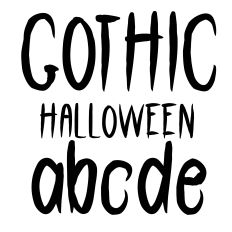 Gothic Halloween font
