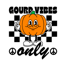 Gourd Vibes Only Pumpkin SVG | Fall SVG