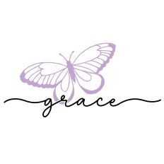 Grace Butterfly Word
