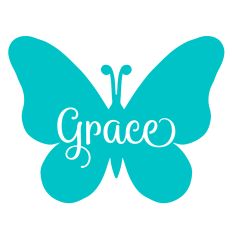 Grace Butterfly Word