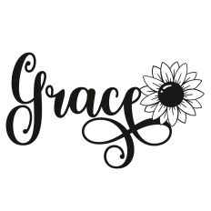 Grace Sunflower Word 