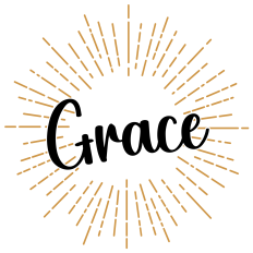 Grace Word Art Decal | Christian Iron-On SVG | Faith T-Shirt Design