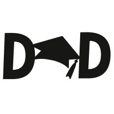 Dad Graduate Cap Word