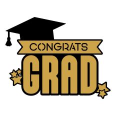 Congrats Grad cake topper