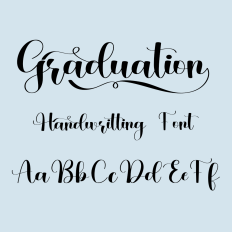 Graduation Font