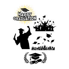 Graduation Print and Cut DIY Sticker design