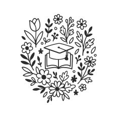 Graduation Floral Wreath