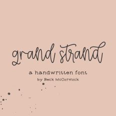 Grand Strand Script Font