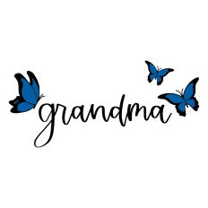 Grandma with Butterflies