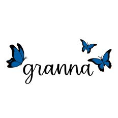 Granna with Butterflies