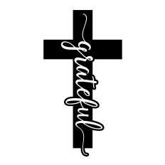 Grateful Cross SVG Cut File