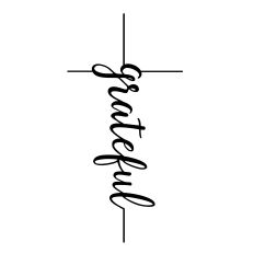 Grateful Cross SVG Cut File