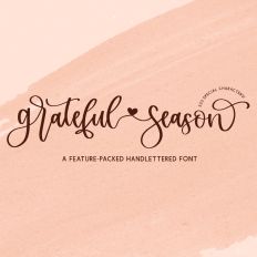 Grateful Season Calligraphy Font