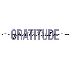Gratitude Layered Word