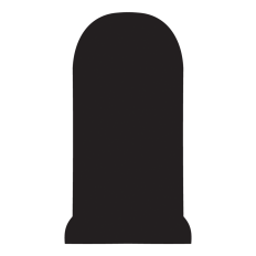 Simple Headstone, Grave Marker, Tombstone, Halloween Decoration