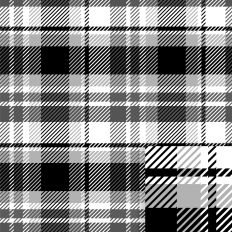 Plaid- Basic Black