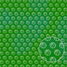 Green Basketball Background Pattern