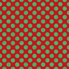 green dots on red