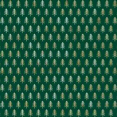Green and Gold Foiled Christmas Tree Background Pattern